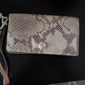 Large Coach Clutch (snakeskin)